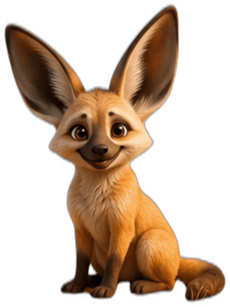 Zara the bat-eared fox mascot